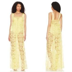 for love and lemons magnolia maxi dress For Love & Lemons Magnolia Maxi Dress in Pink Blossom